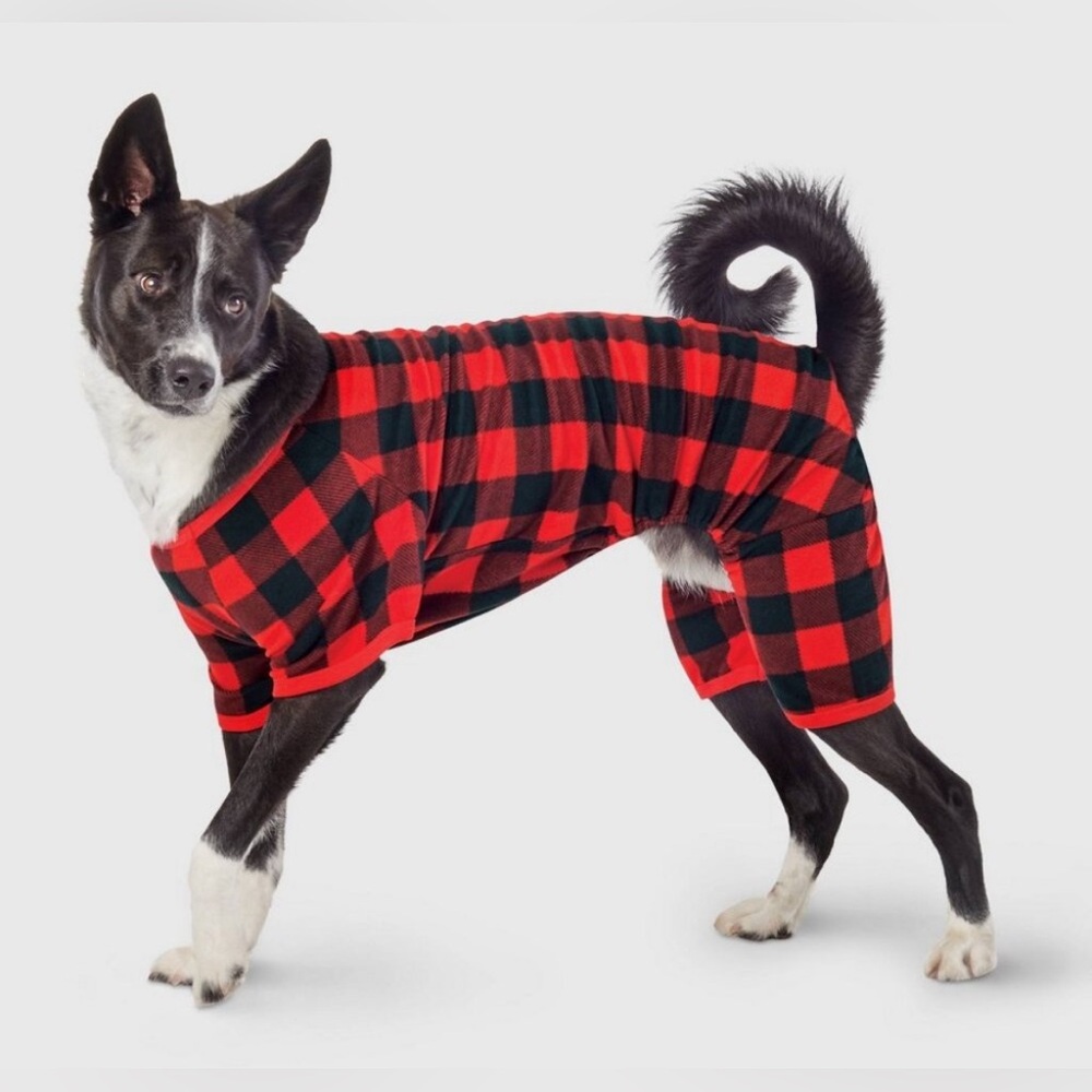 Buffalo Check Matching Family Cat or Dog Pajamas - Wondershop™ - Black/Red XS